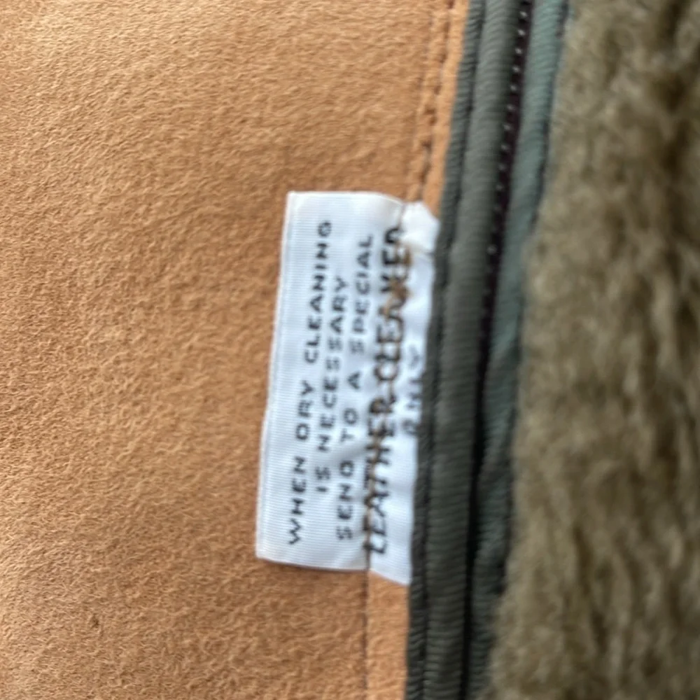 Vtg Windbreaker Van Heusen Heavy Soft Leather Jacket Vest Camel tan 48 J Keisman
